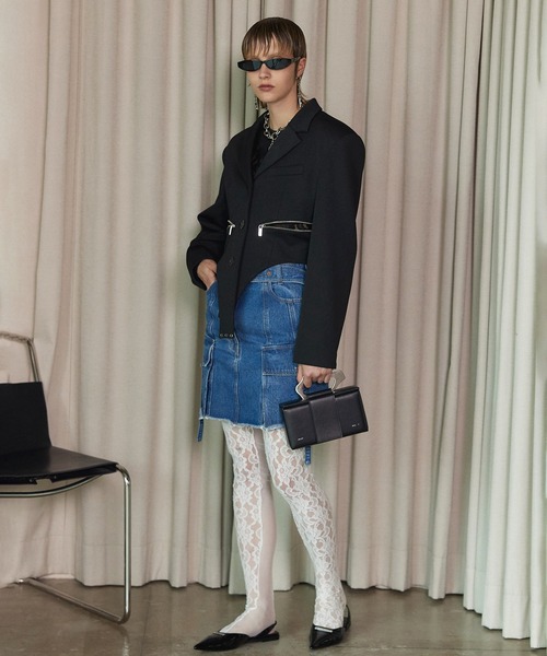 PRANK PROJECT(プランクプロジェクト)の「ロンパースジャケット / Rompers jacket(テーラードジャケット・レディース・グレー/ブラック・FREE)」の18枚目の写真