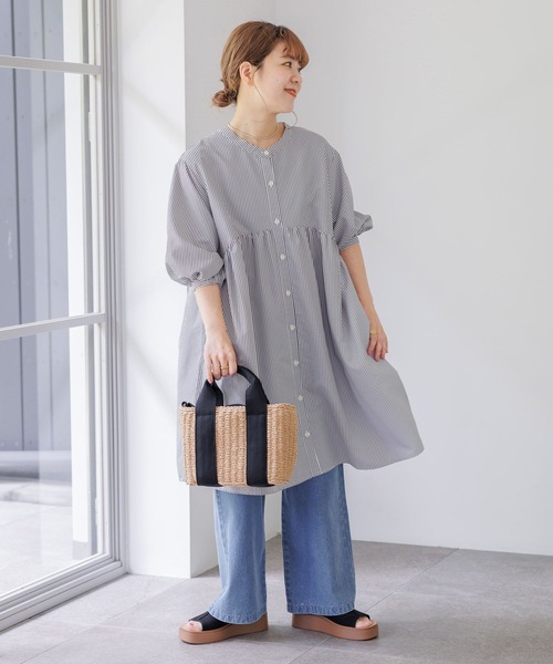 studio CLIP（スタディオクリップ）の「【低身長スタッフ企画/WEB限定】2WAY切り替えチュニック（チュニック・レディース・ブラック/その他1/その他2・FREE）」の4枚目の写真