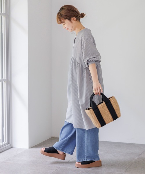 studio CLIP（スタディオクリップ）の「【低身長スタッフ企画/WEB限定】2WAY切り替えチュニック（チュニック・レディース・ブラック/その他1/その他2・FREE）」の7枚目の写真