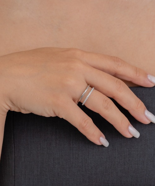 ebine（エビネ）の「Zirconia Combi Ring　金属アレルギー対応 サージカルステンレス（リング・レディース・ピンクゴールド/ゴールド/シルバー・11号/9号/16号/13号）」の15枚目の写真