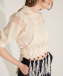 トップス LEINWANDE / Nature Weaving Knitted Top leinwande（ラインヴァンド）の「Nature Weaving Knitted Top