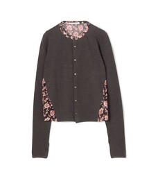 SOULEIADO | プリントニット コンビカーディガン(ニット/セーター)