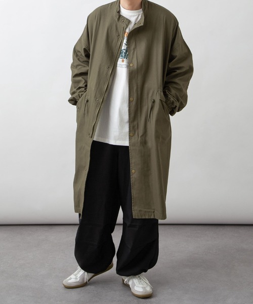 ZIP FIVE(ジップファイブ)の「【ZIP FIVE】M-65 オーバーサイズ スタンドミリタリーコート/モッズコート(モッズコート・レディース・カーキ/ブラック・FREE)」の14枚目の写真