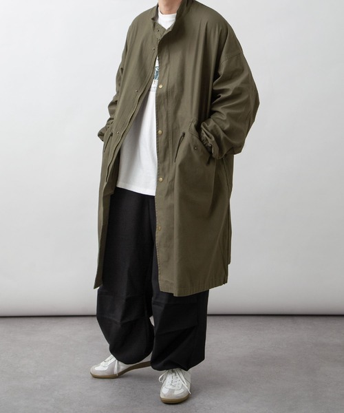 ZIP FIVE(ジップファイブ)の「【ZIP FIVE】M-65 オーバーサイズ スタンドミリタリーコート/モッズコート(モッズコート・レディース・カーキ/ブラック・FREE)」の15枚目の写真