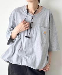 Carhartt(カーハート)/ヘンリーネック ポケT 半袖 ヘビーウェイト 6.75Oz ルーズフィット K84 /Loose Fit Heavyweight Short-Sleeve Pocket Henley T-Shirt