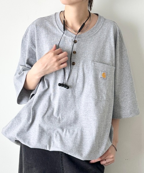 セール】Carhartt(カーハート)/ヘンリーネック ポケT 半袖