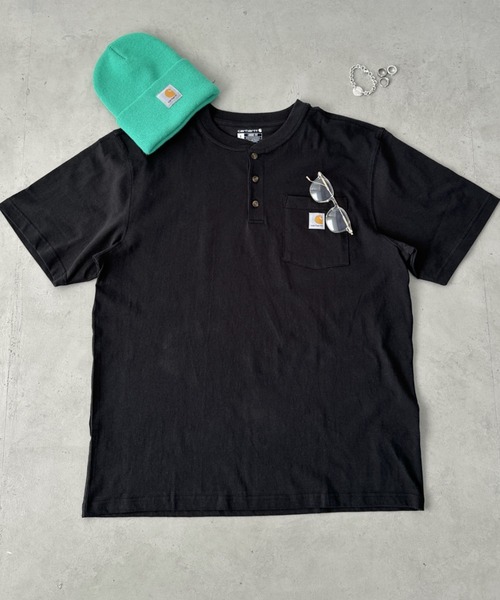 セール】Carhartt(カーハート)/ヘンリーネック ポケT 半袖