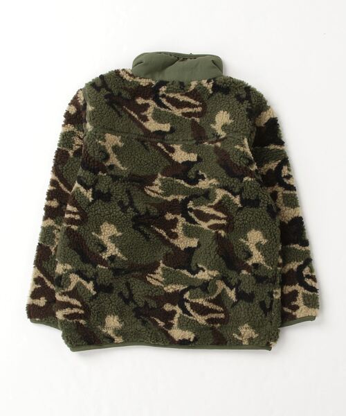 セール】スタンド衿カモフラージュボアジャケット（ブルゾン）｜ZI-ON