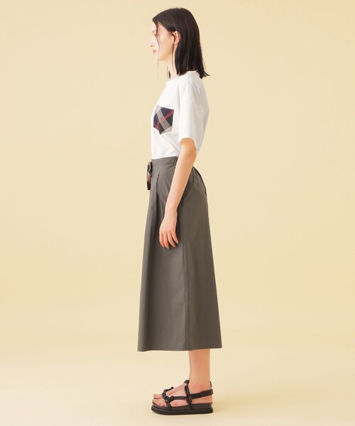 ウェザーストレッチタックワイドパンツ