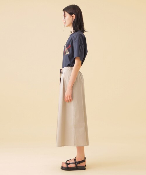 ウェザーストレッチタックワイドパンツ