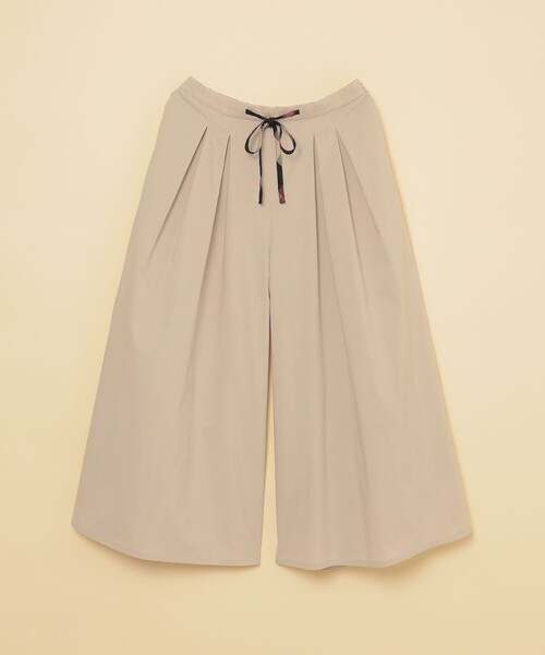 ウェザーストレッチタックワイドパンツ