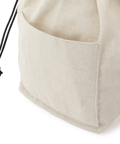 BROWN THEATRE PRODUCTS（ブラウンシアタープロダクツ）の「【WEB限定】【BROWN THEATRE PRODUCTS】バッグインバッグ付きバスケットバッグ（かごバッグ・レディース・ブラック/ベージュ系その他/ホワイト・FREE）」の15枚目の写真