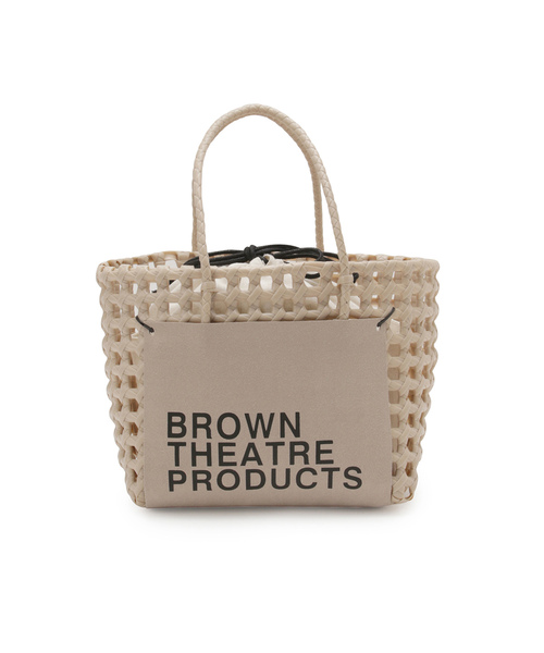 BROWN THEATRE PRODUCTS（ブラウンシアタープロダクツ）の「【WEB限定】【BROWN THEATRE PRODUCTS】バッグインバッグ付きバスケットバッグ（かごバッグ・レディース・ブラック/ベージュ系その他/ホワイト・FREE）」の17枚目の写真