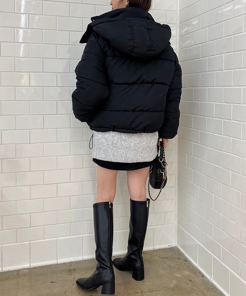 one after another NICE CLAUP（ワンアフターアナザーナイスクラップ）の「袖リボンニットミニワンピース（ニット/セーター・レディース・アイボリー/ピンク/グレー・FREE）」の13枚目の写真