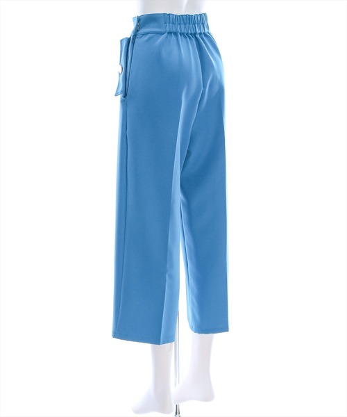 clear（クリア）の「フラップポケット9分丈パンツ[オフィスカジュアル 着回し抜群 大人 カジュアル]≪2024AW≫（スラックス・レディース・アイボリー/ブルー/ブラック・S/M）」の16枚目の写真