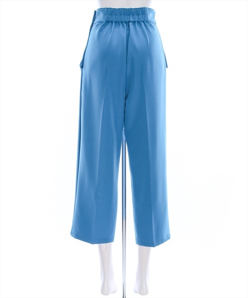 clear（クリア）の「フラップポケット9分丈パンツ[オフィスカジュアル 着回し抜群 大人 カジュアル]≪2024AW≫（スラックス・レディース・アイボリー/ブルー/ブラック・S/M）」の17枚目の写真