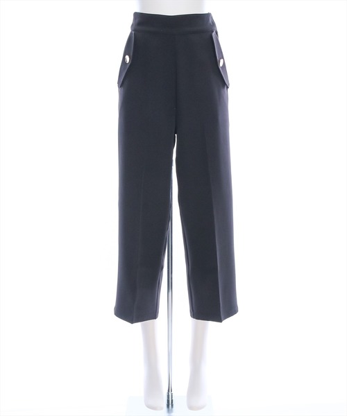 clear（クリア）の「フラップポケット9分丈パンツ[オフィスカジュアル 着回し抜群 大人 カジュアル]≪2024AW≫（スラックス・レディース・アイボリー/ブルー/ブラック・S/M）」の22枚目の写真