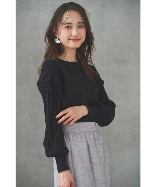 ANY SIS（エニィスィス）の「【洗える】冬のシャルマン パフスリーブ ニット（ニット/セーター・レディース・ライラック系/ライトグリーン系/ピンク系/ブラック系/ダルブルー系/アイボリー系・2）」の11枚目の写真