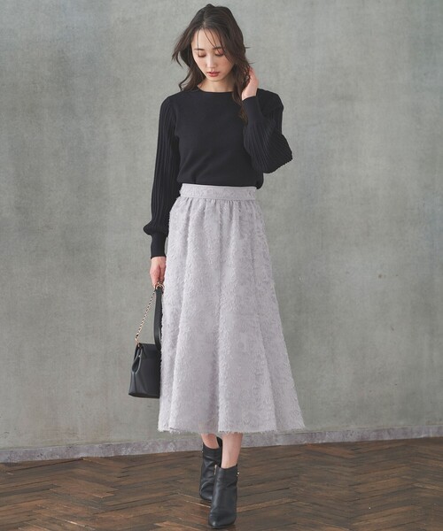 ANY SIS（エニィスィス）の「【洗える】冬のシャルマン パフスリーブ ニット（ニット/セーター・レディース・ライラック系/ライトグリーン系/ピンク系/ブラック系/ダルブルー系/アイボリー系・2）」の12枚目の写真