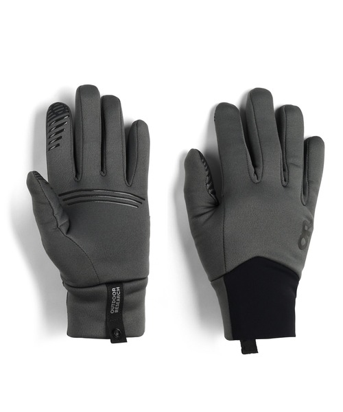 OUTDOOR RESEARCH（アウトドアリサーチ）の「OUTDOOR RESEARCH/アウトドアリサーチ Vigor Midweight Sensor Gloves/ヴィガーミッドウェイトセンサーグローブ（手袋・メンズ・ブラック/チャコールグレー・MEDIUM/LARGE）」の2枚目の写真