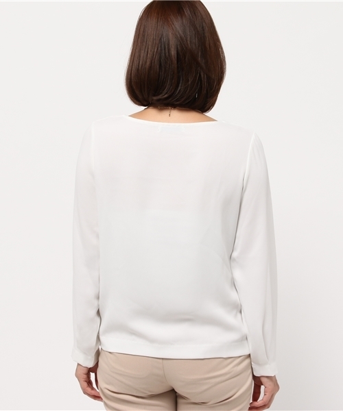 OUTLET（アウトレット）の「【CAPRICIEUX LE'MAGE】NLサイドZIPブラウス（シャツ/ブラウス・レディース・ベージュ/ネイビー/ホワイト・FREE）」の10枚目の写真