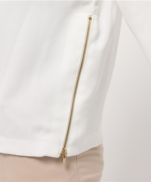 OUTLET（アウトレット）の「【CAPRICIEUX LE'MAGE】NLサイドZIPブラウス（シャツ/ブラウス・レディース・ベージュ/ネイビー/ホワイト・FREE）」の13枚目の写真