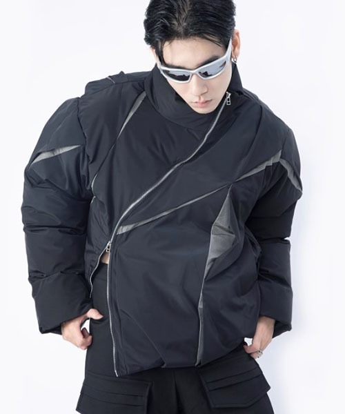 ROOPTOKYO（ループトウキョウ）の「TECHNICAL JACKET/テクニカル変形ジャケット テック系（ダウンジャケット/コート・メンズ・ブラック/グレー・L/M/XL）」の22枚目の写真