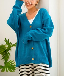 anap mimpi | Vネックモヘアタッチカラーニットカーディガン(カーディガン/ボレロ)