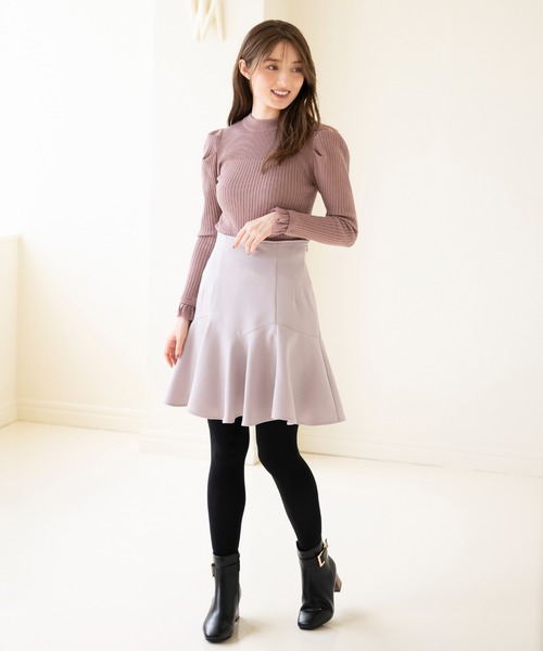 MISCH MASCH(ミッシュマッシュ)の「ランダム切替ミニスカート/MM337230(スカート・レディース・ピンク/ブラック/アイボリー・S/M)」の4枚目の写真