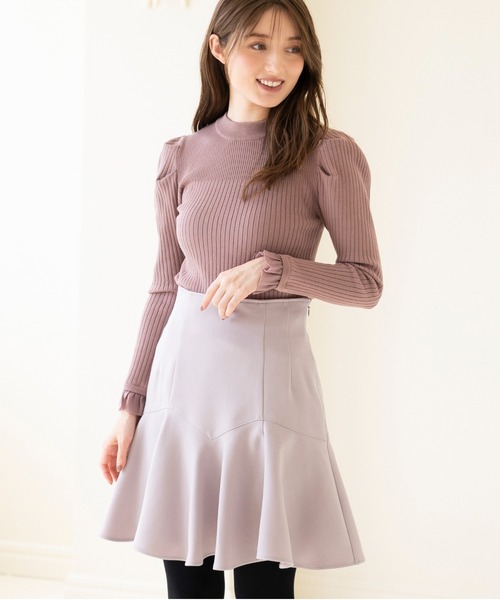 MISCH MASCH(ミッシュマッシュ)の「ランダム切替ミニスカート/MM337230(スカート・レディース・ピンク/ブラック/アイボリー・S/M)」の5枚目の写真