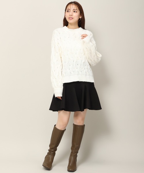 MISCH MASCH(ミッシュマッシュ)の「ランダム切替ミニスカート/MM337230(スカート・レディース・ピンク/ブラック/アイボリー・S/M)」の8枚目の写真