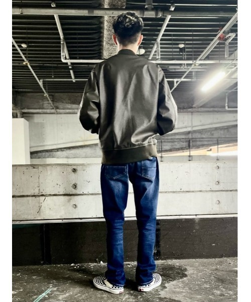 BACK NUMBER（バックナンバー）の「BACK NUMBER(バックナンバー)「DRY-X」スリムジーンズ（デニムパンツ・メンズ・ダークインディゴブルー/ノンウォッシュ・34inch/28inch/30inch/32inch）」の12枚目の写真
