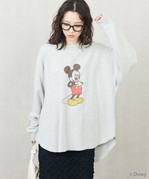 FREAK'S STORE | 限定展開　Disney/ディズニー　別注/Mickey/ワッフルロングスリーブTシャツ(Tシャツ/カットソー)