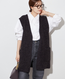 ALPACA Mix カールヤーン ジレ