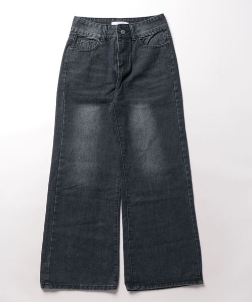 urge：（アージコロン ）の「【URGE：】ワイド デニムパンツ（デニムパンツ・レディース・ネイビー・SMALL/MEDIUM/LARGE/X-LARGE）」の5枚目の写真