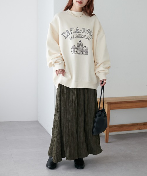 DISCOAT(ディスコート)の「エコスエードワッシャーフレアスカート(スカート・レディース・ブラック/カーキ/アイボリー・FREE)」の12枚目の写真