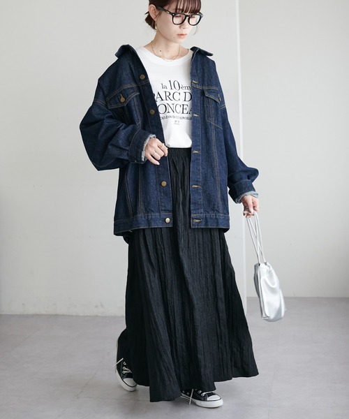 DISCOAT(ディスコート)の「エコスエードワッシャーフレアスカート(スカート・レディース・ブラック/カーキ/アイボリー・FREE)」の20枚目の写真