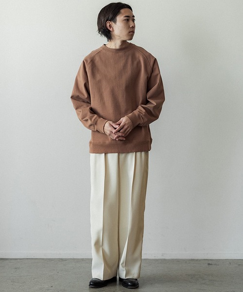 WYM LIDNM（ウィム バイ リドム）の「SUPER HEAVY WEIGHT CUT OFF SWEAT（スウェット・メンズ・キャメル/杢グレー/チャコール・M/L/S）」の15枚目の写真