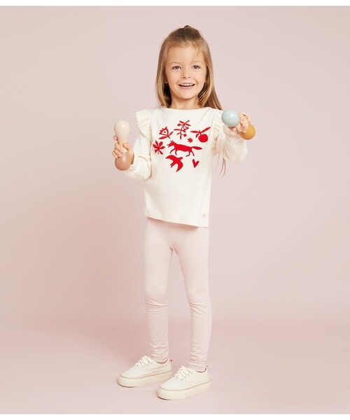 【セール】プリント長袖Ｔシャツ（Tシャツ/カットソー）｜PETIT BATEAU（プチバトー）