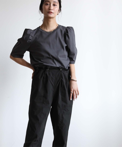 UR'S(ユアーズ)の「ドロストジョガーパンツ/ラッシュガード(ラッシュガード・レディース・オリーブ/アイボリー/ブラック・S/L/M)」の9枚目の写真