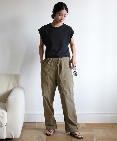 UR'S(ユアーズ)の「ドロストジョガーパンツ/ラッシュガード(ラッシュガード・レディース・オリーブ/アイボリー/ブラック・S/L/M)」の15枚目の写真