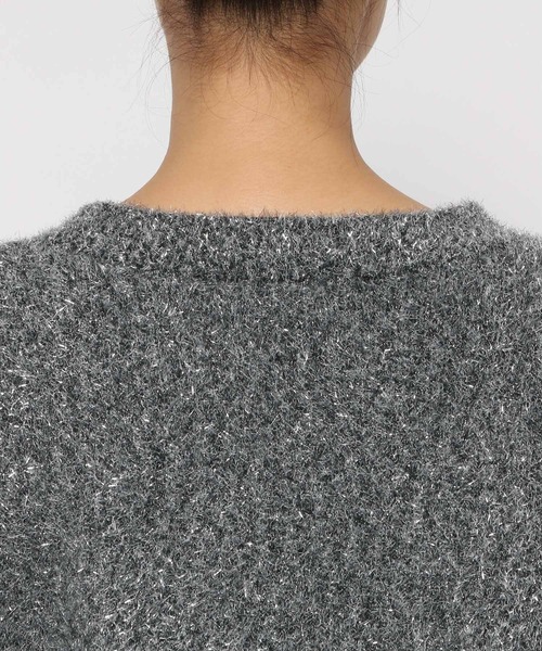 LEPSIM（レプシィム）の「7ゲージラメフェザープルオーバー　989461（ニット/セーター・レディース・グレー/ライトグリーン/ブラック・FREE）」の14枚目の写真