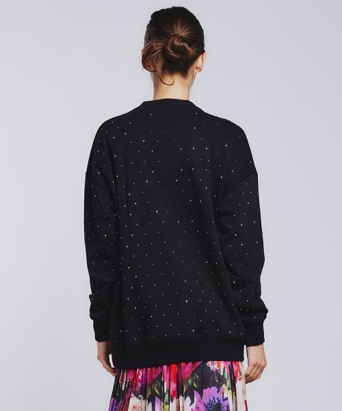 【人気の黒】新品　パーティーに！ラインストーン 黒　ツーピース d10774 KidSuper(キッドスーパー)｜WASHED BLACK-RHINESTONE FACE