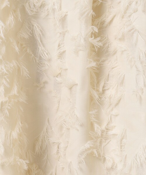 OPAQUE.CLIP（オペークドットクリップ）の「◆フリンジジャカードフレアスカート【洗える】（スカート・レディース・ブラック/アイボリー・40/42/38）」の7枚目の写真