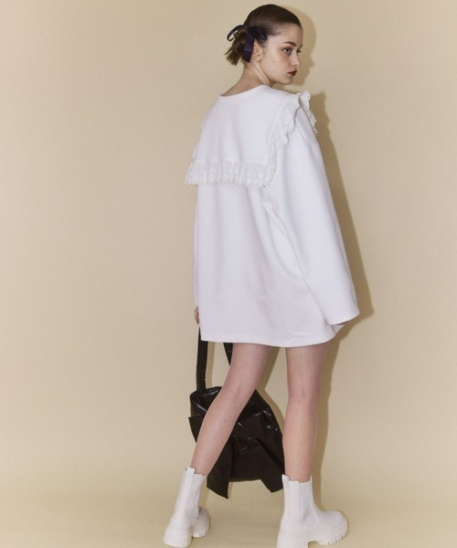 Candy Stripper（キャンディストリッパー）の「SAILOR COLLAR ワンピース（ワンピース・レディース・オフホワイト/ブラック・2）」の12枚目の写真