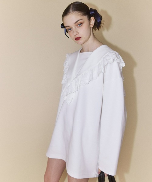 Candy Stripper（キャンディストリッパー）の「SAILOR COLLAR ワンピース（ワンピース・レディース・オフホワイト/ブラック・2）」の11枚目の写真