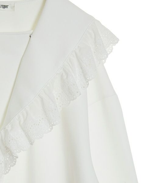 Candy Stripper（キャンディストリッパー）の「SAILOR COLLAR ワンピース（ワンピース・レディース・オフホワイト/ブラック・2）」の4枚目の写真