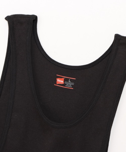 HANES(ヘインズ)の「【Hanes/ヘインズ】メンズ 【2枚組】タンクトップ(タンクトップ・メンズ・ブラック/ホワイト・LARGE/X-LARGE/MEDIUM)」の5枚目の写真
