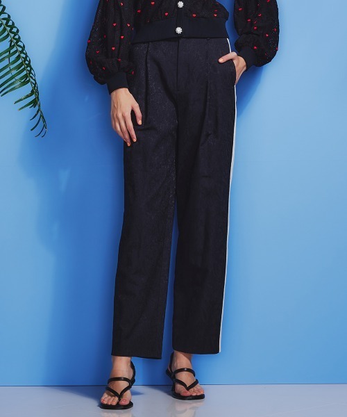 2024年 ダブルスタンダードクロージング ストレッチジャガードラインパンツ DOUBLE STANDARD CLOTHING（ダブルスタンダードクロージング）の