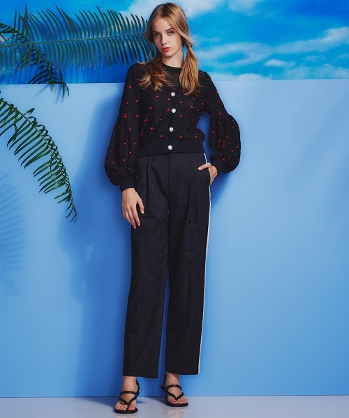 【美品】24年 ダブルスタンダードクロージング ストレッチジャガードラインパンツ DOUBLE STANDARD CLOTHING（ダブルスタンダードクロージング）の
